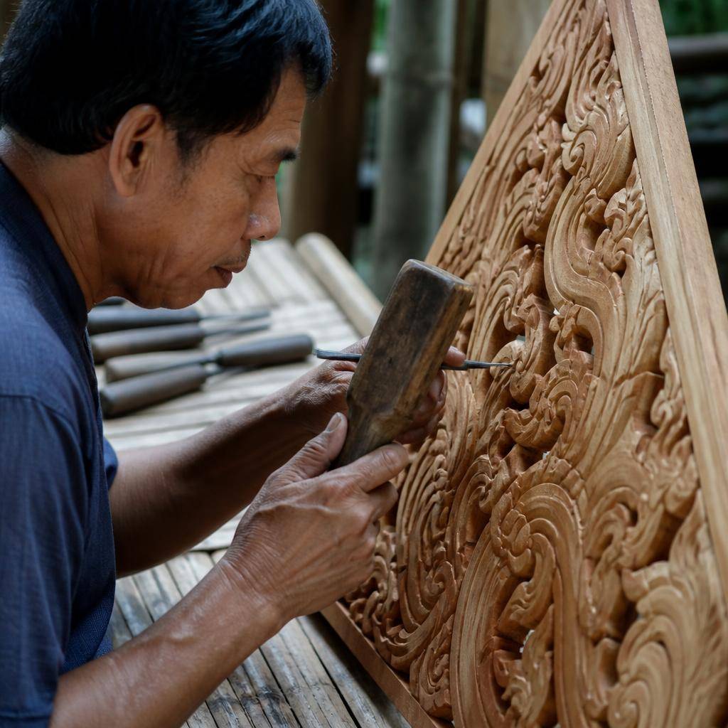 เปิดความหมายแฝงของลวดลายไทยบนหน้าจั่วที่สะท้อนความเชื่อและปรัชญาการออกแบบบ้านของบรรพบุรุษ