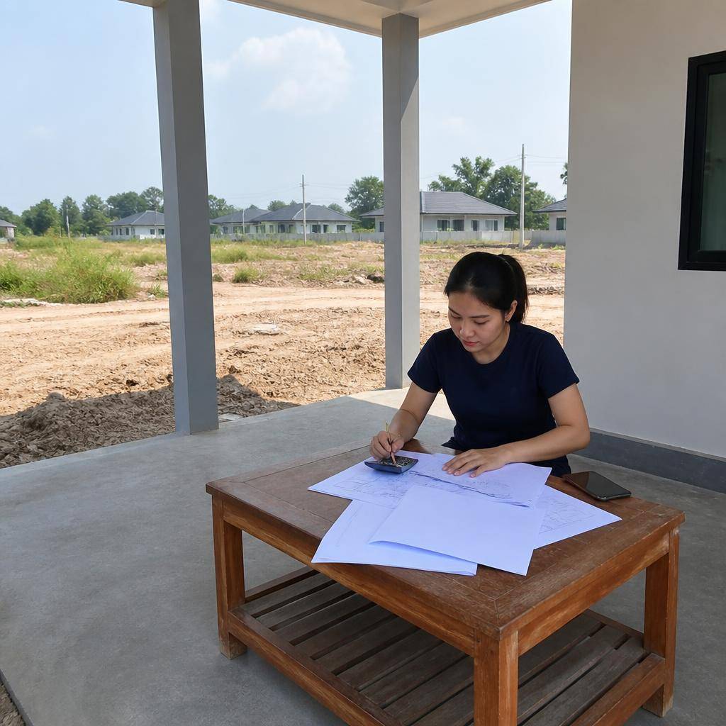 คู่มือคำนวณงบประมาณการก่อสร้างบ้านชั้นเดียวอย่างละเอียดสำหรับมือใหม่